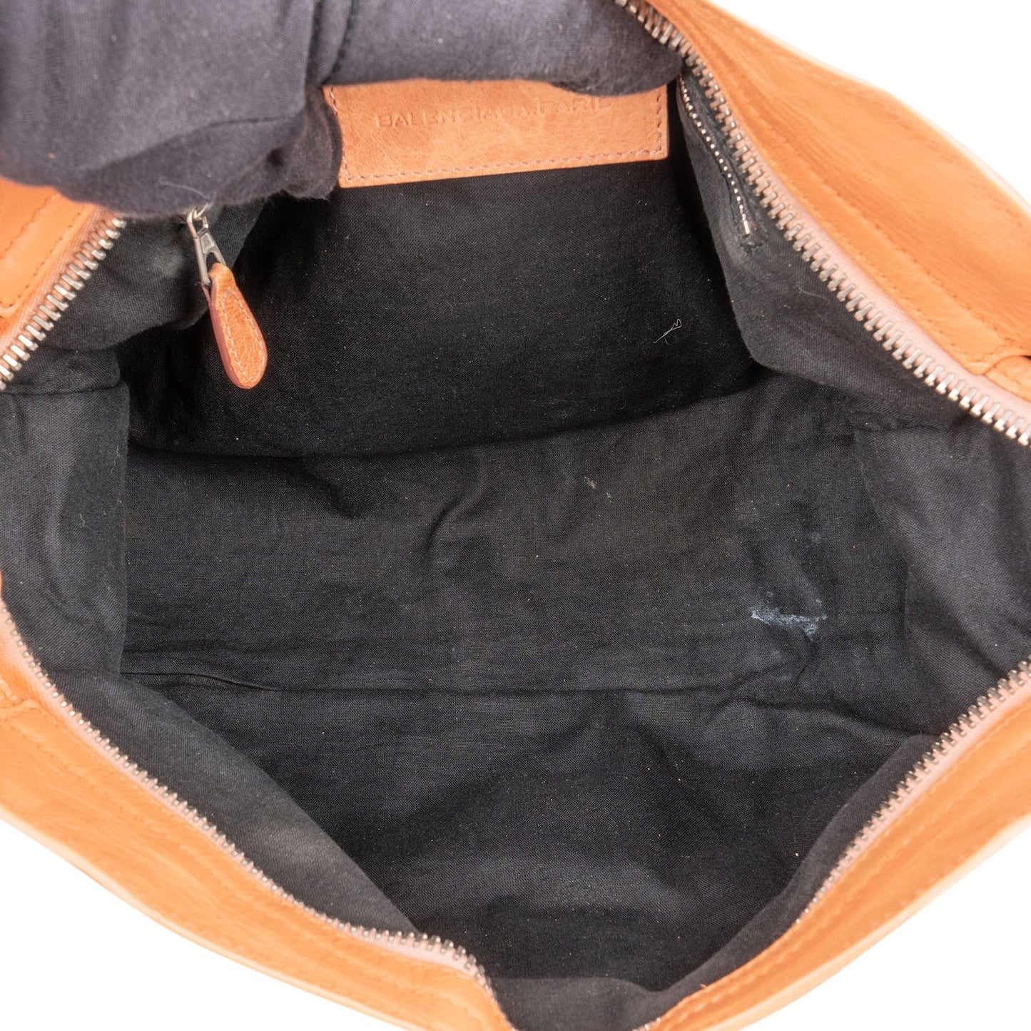 Balenciaga Orange Leather City Handbag