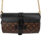 Louis Vuitton Monogram Canvas & Noir Epi Leather Glasses Case Crossbody Bag