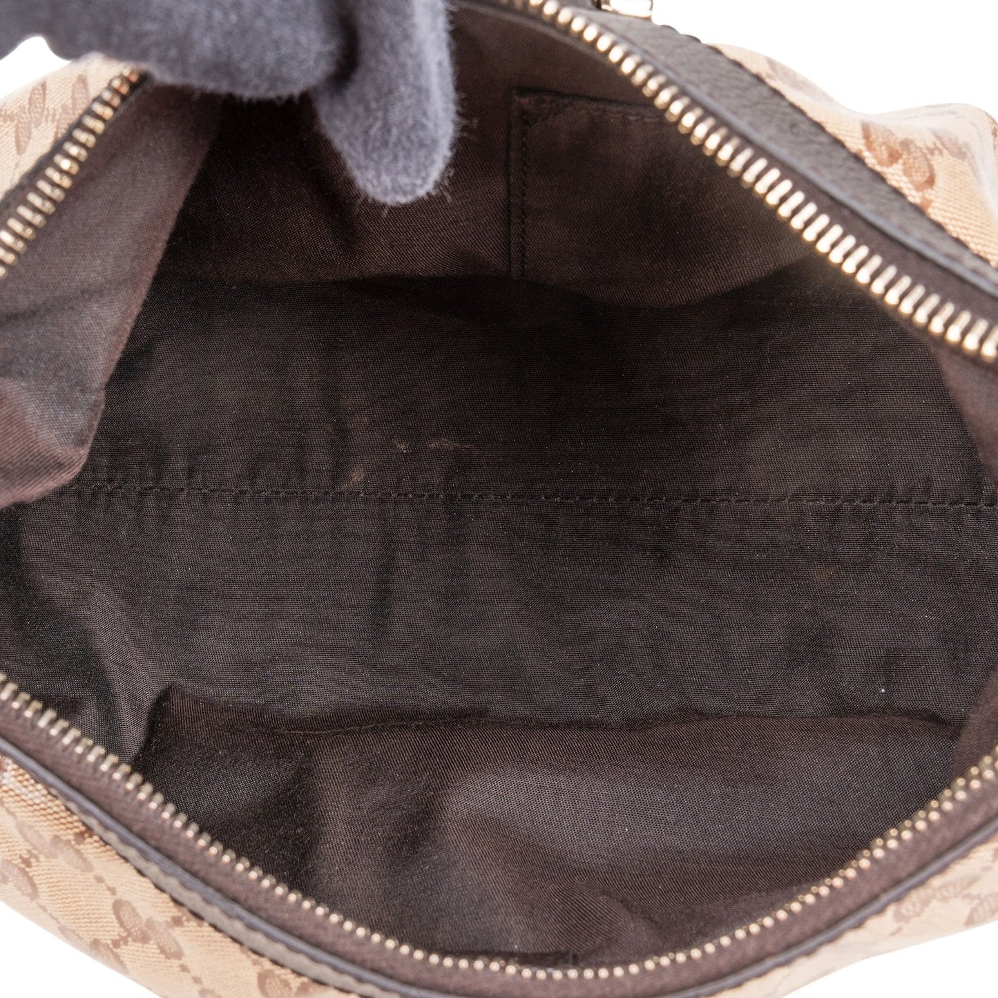 Gucci Monogram GG Patent Abbey Handbag