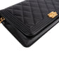 Chanel Quilted Lambskin Small Boy Wallet On Chain Crossbody Bag