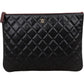Chanel Quilted Lambskin CC Clutch
