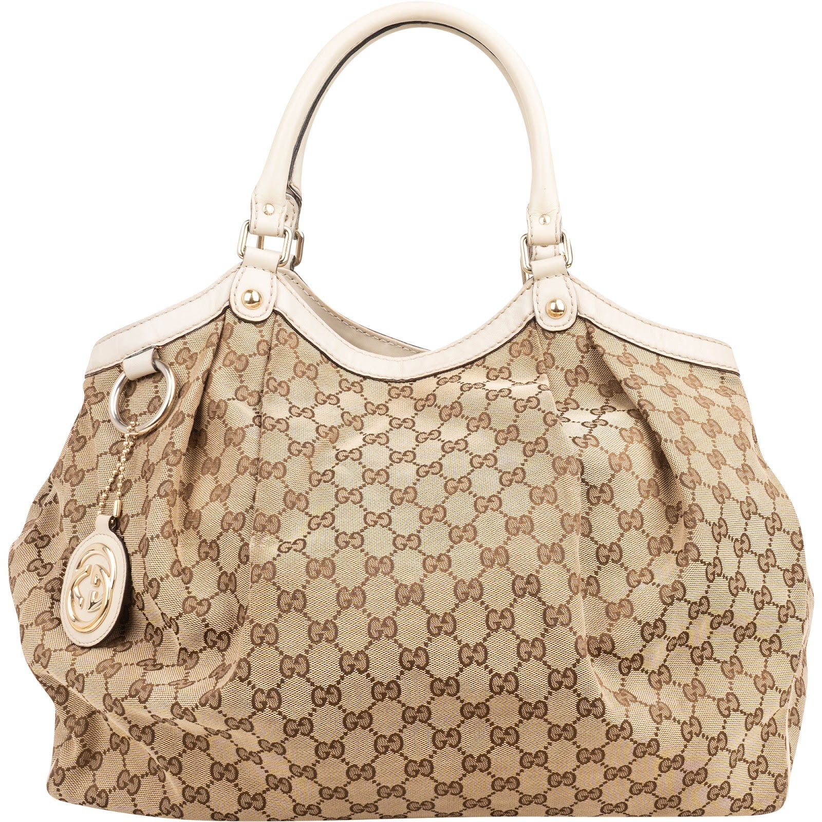 Gucci Monogram GG Canvas Sukey Large Hobo Tote Handbag