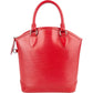 Louis Vuitton Red Epi Leather Lockit PM Handbag