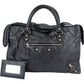 Balenciaga Dark Blue Leather City Handbag