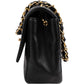 Chanel Vertical Quilted Lambskin 24K Gold Single Flap Crossbody Bag