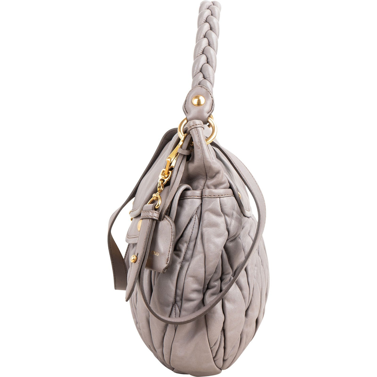 Miu Miu Matelassé Nappa Leather Coffer City Shoulder Bag