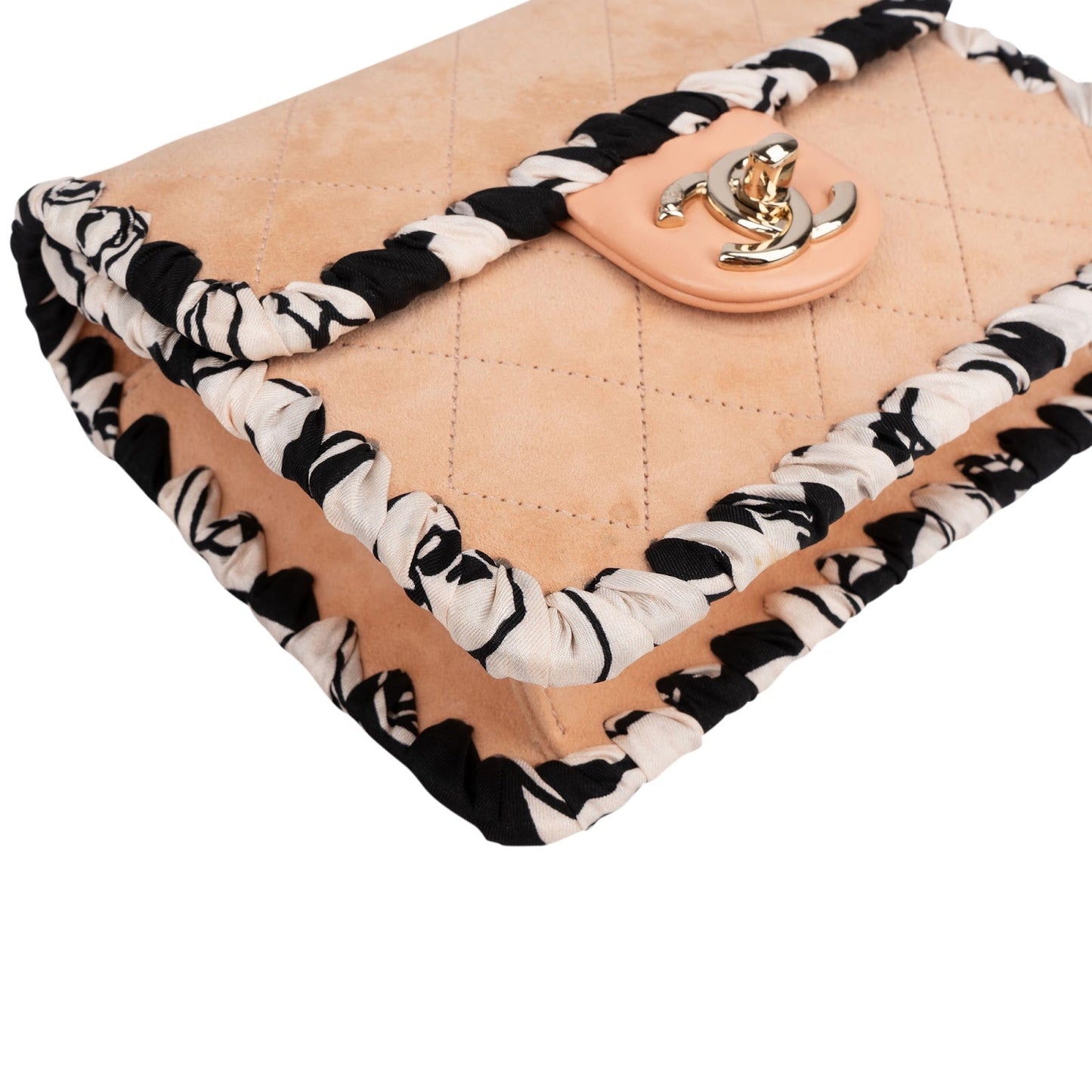 Chanel Stitching Suede Mini Rectangular Single Flap Crossbody Bag