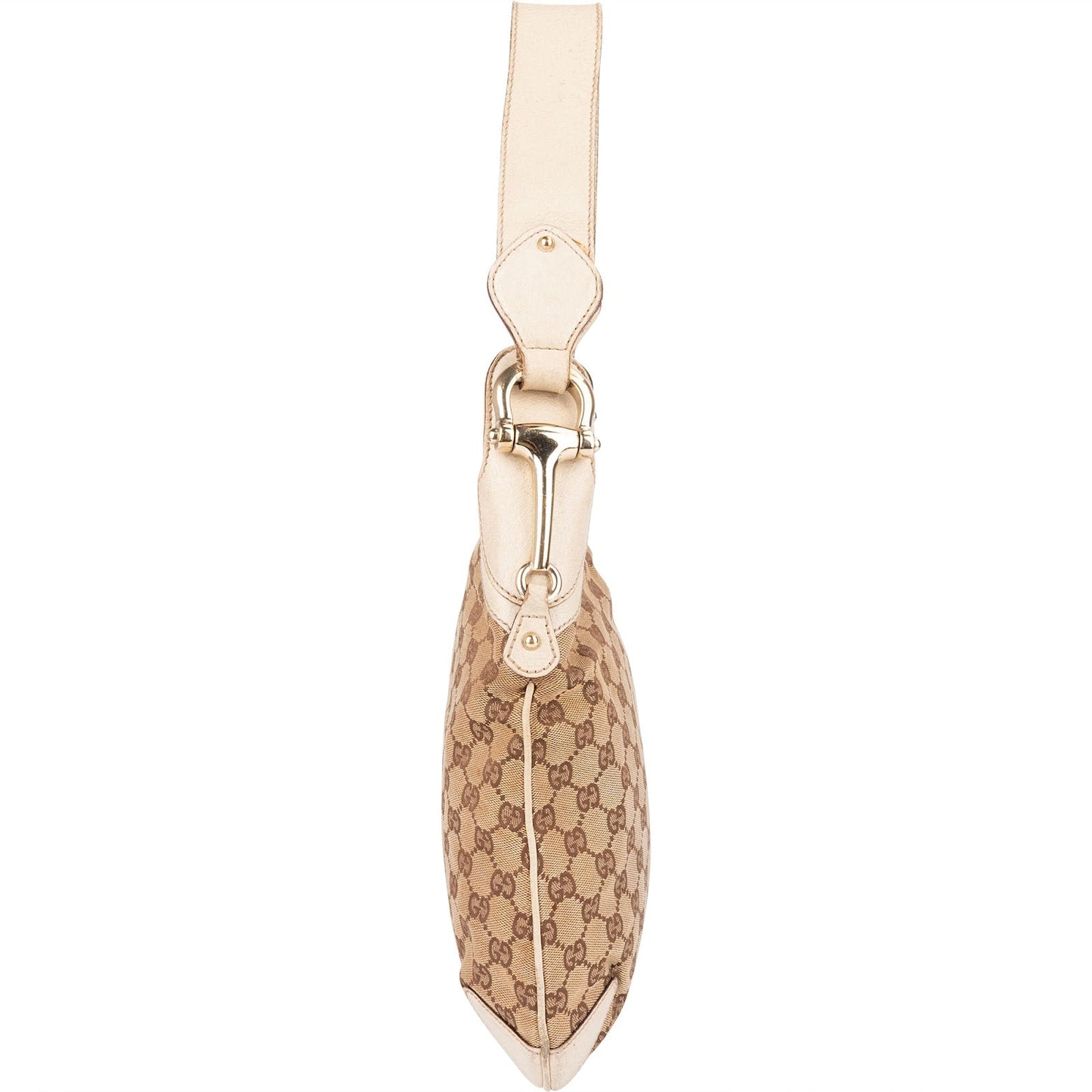 Gucci Monogram GG Horsebit Hobo Shoulder Bag
