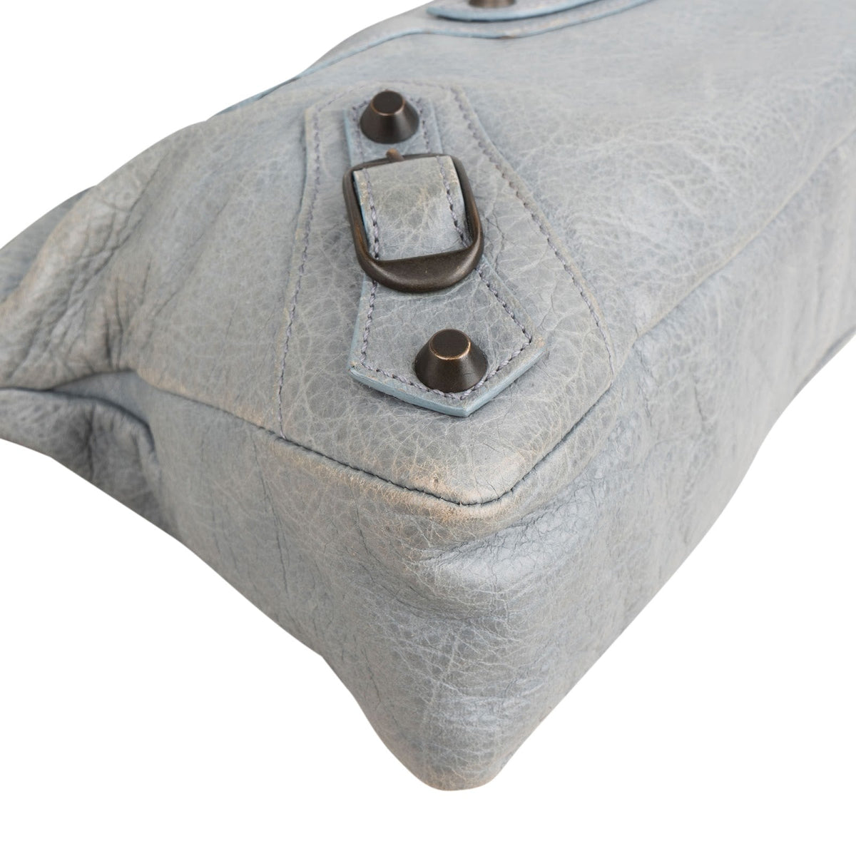 Balenciaga Grey Leather Classic City Handbag