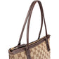 Gucci Monogram GG Canvas D-Ring Interlocking GG Tote Shoulder Bag