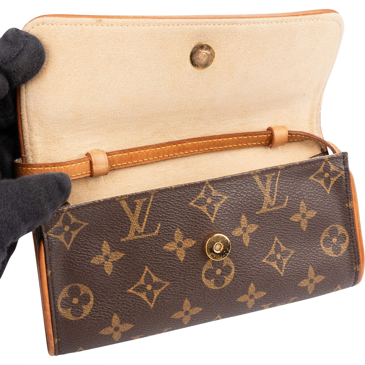 Louis Vuitton Monogram Canvas Twin Pochette PM Crossbody Bag