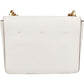 Fendi Kan U Flap aus weißem Lackleder – Ansicht 4