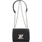 Louis Vuitton Noir Epi Leather Twist PM Crossbody Bag