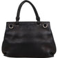 Gucci Bamboo aus schwarzem genarbtem Leder – Ansicht 4