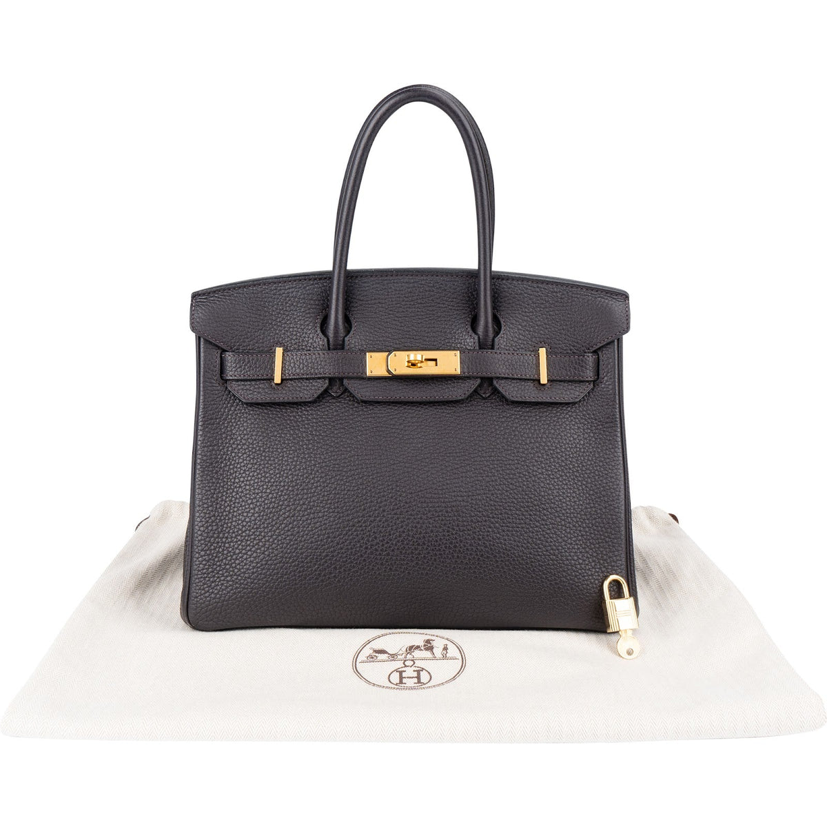 Hermès Prunoir Deep Blue Togo Leather Birkin 30 Handbag