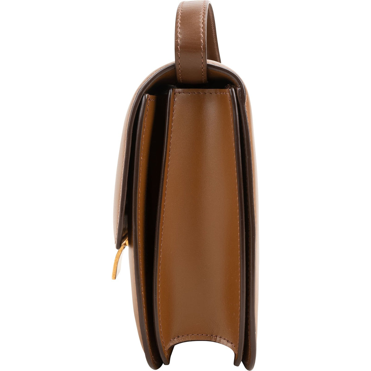 Celine Brown Calfskin Classic Box Crossbody Bag
