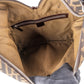 Fendi Monogram FF Zucca Canvas Diagonal Triangle Zip Large Shoulder Bag