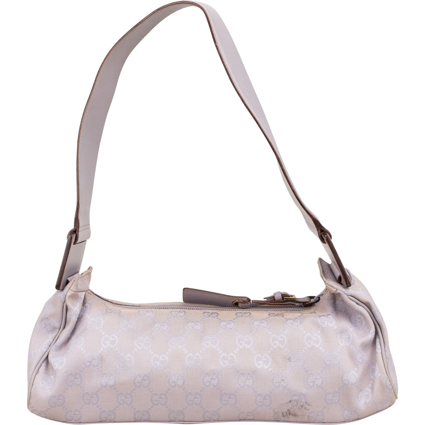 Gucci Monogram GG Canvas Baguette Shoulder Bag