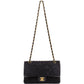 Chanel Quilted Suede 24K Gold Medium Double Flap Shoulder Bag