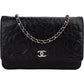 Chanel Camellia Embossed Lambskin Wallet On Chain Crossbody Bag