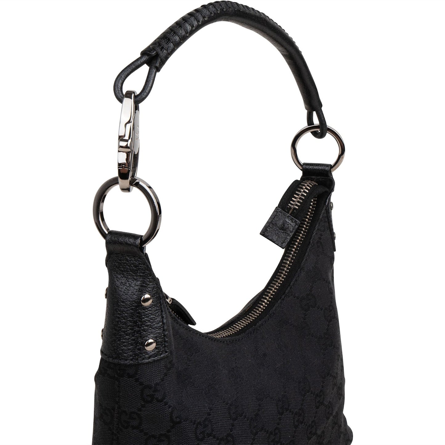 Gucci Monogram GG Canvas Small Hobo Shoulder Bag