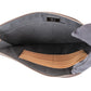 Fendi Monogram FF Canvas & Bicolor Calfskin Flat Pouch Clutch