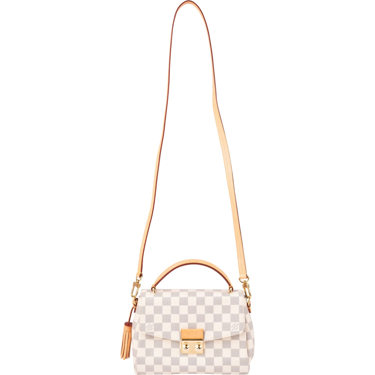 Louis Vuitton Monogram Damier Azur Canvas Croisette Handbag