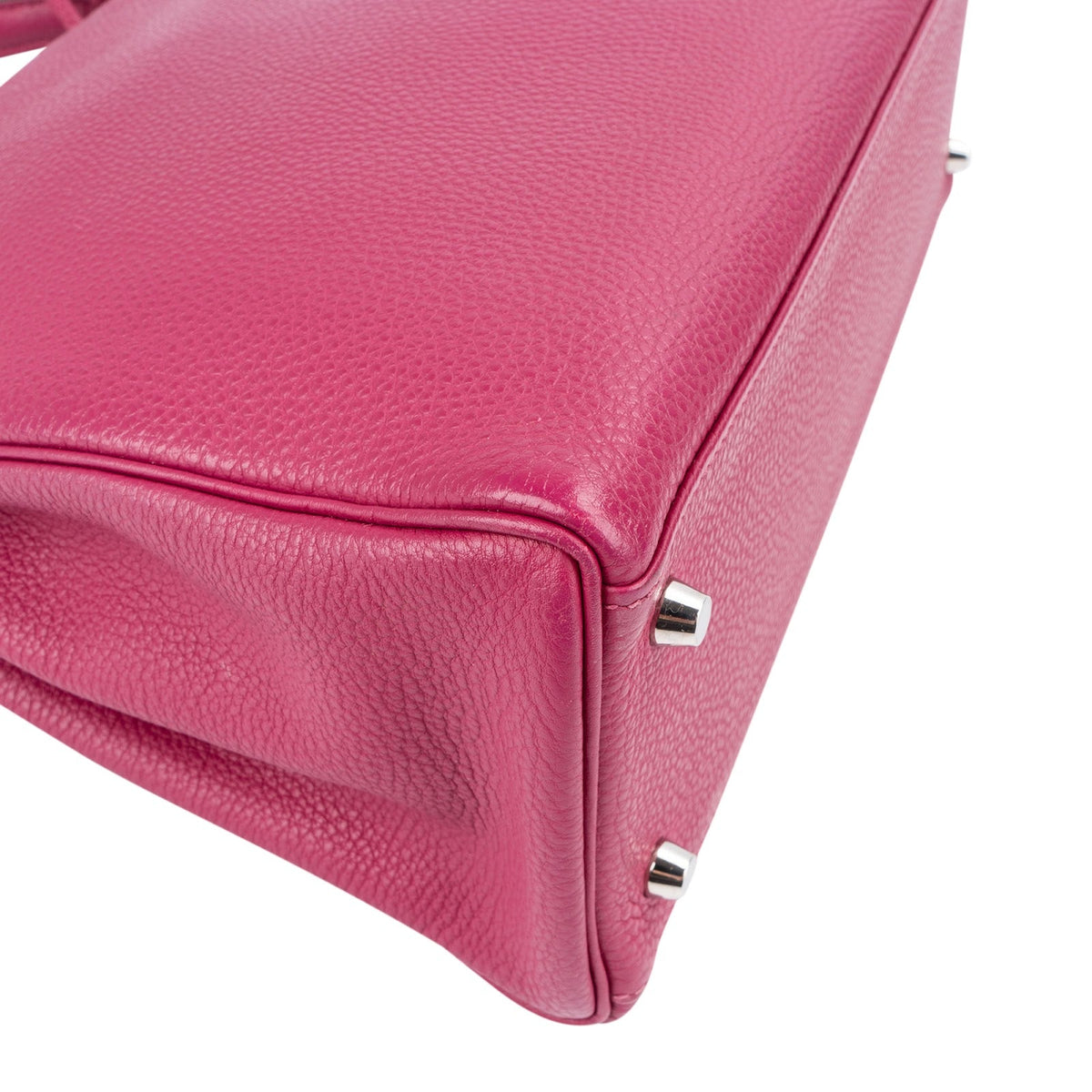Hermès Tosca Clemence Leather Palladium Kelly 32 Handbag
