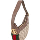 Gucci Monogram GG Supreme Ophidia Crescent Pochette Shoulder Bag