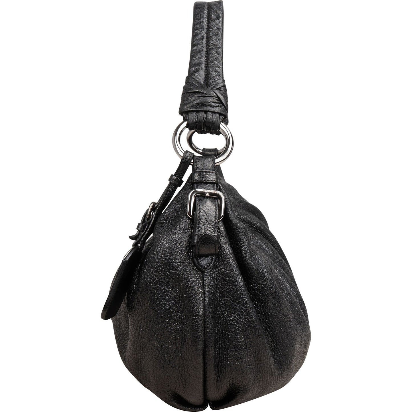 Prada Vitello Daino Ruched Hobo Shoulder Bag