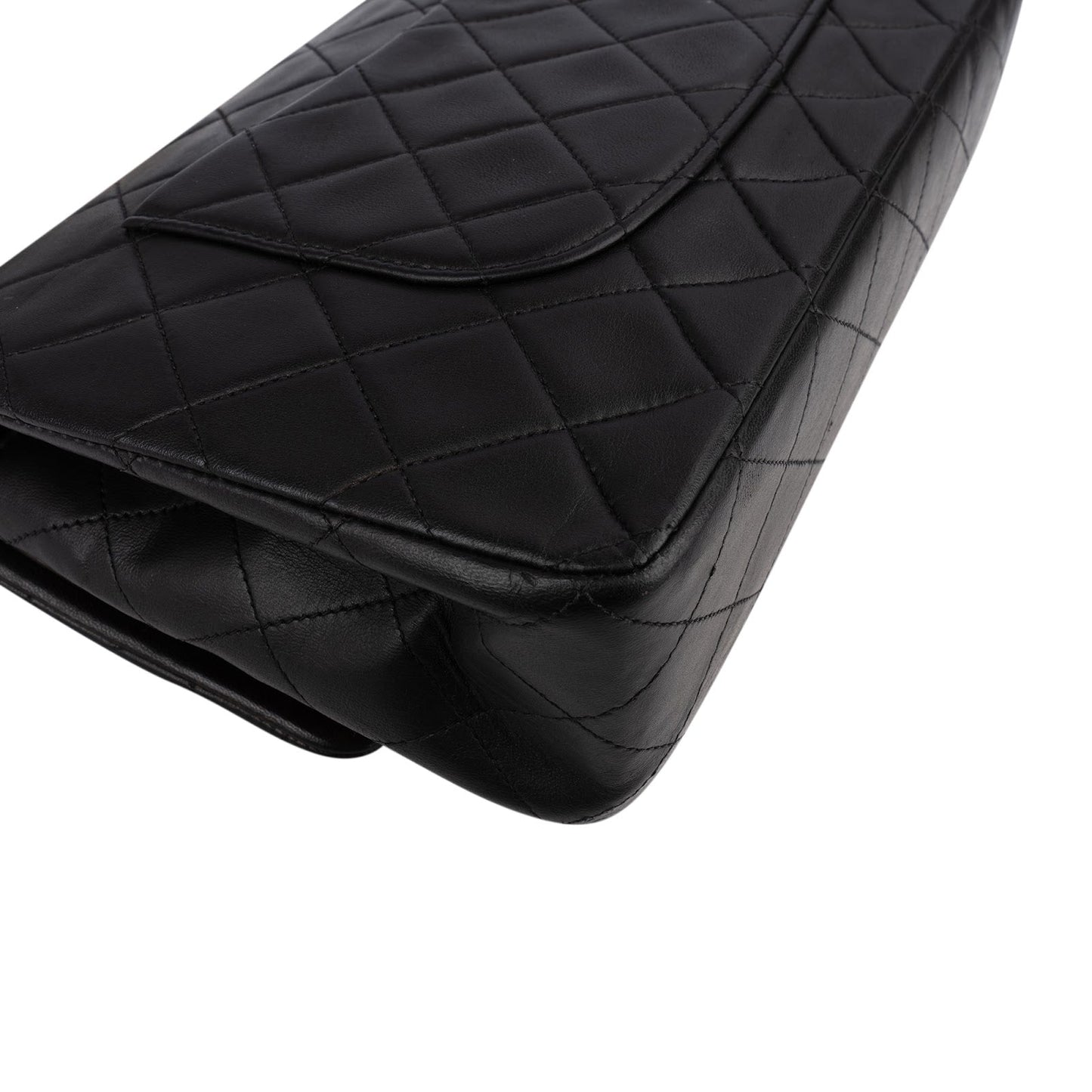Chanel Quilted Lambskin 24K Gold Medium Double Flap Shoulder Bag