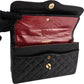 Chanel Quilted Lambskin Bicolor Double Flap Shoulder Bag