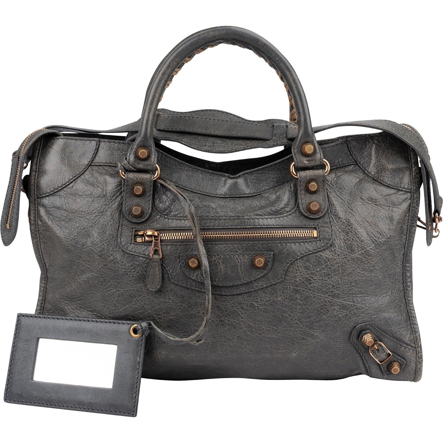 Balenciaga Grey Leather Classic City Bag Handbag