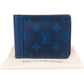 Louis Vuitton Blue Canvas Monogram Multiple Wallet