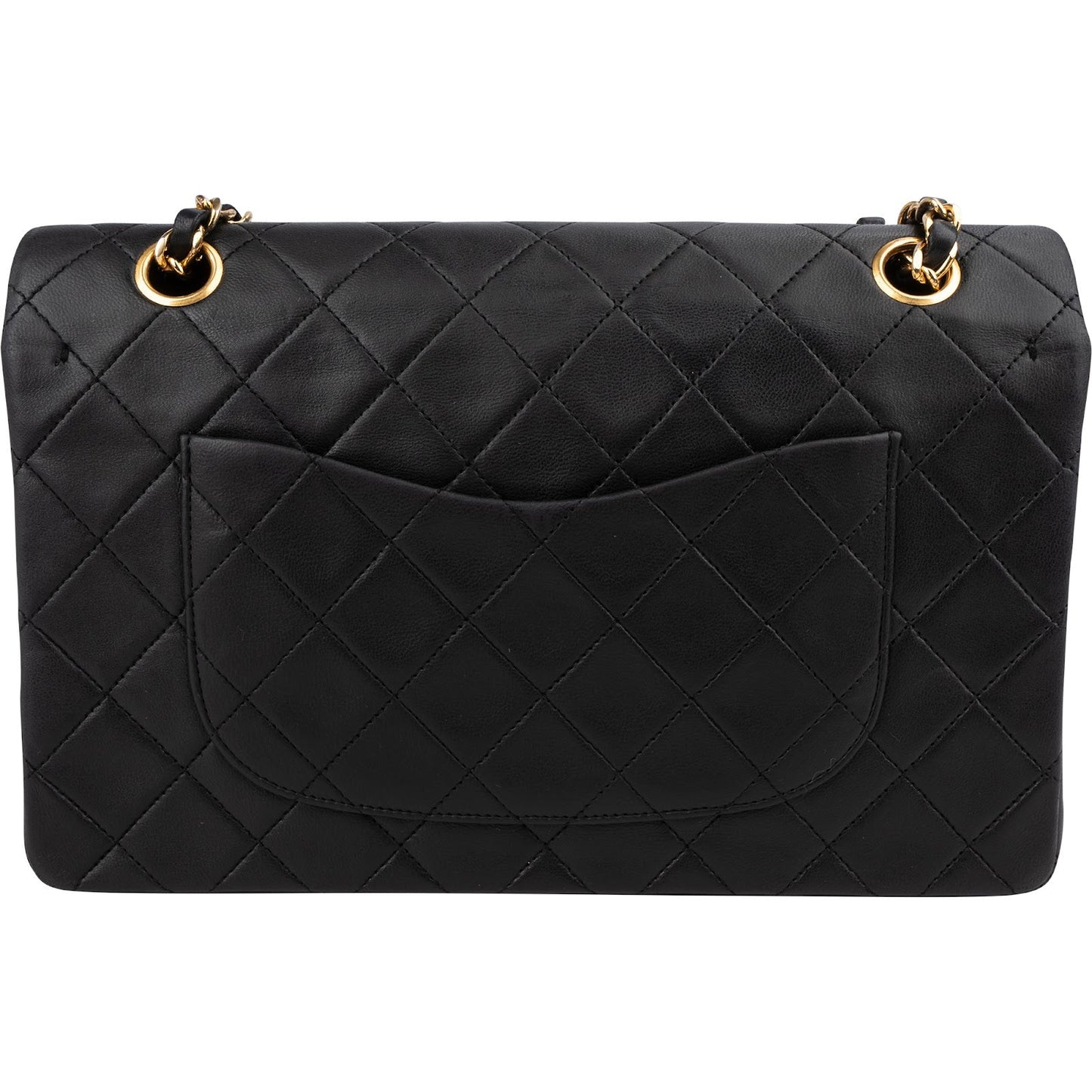 Chanel Quilted Lambskin 24K Gold Medium Double Flap Shoulder Bag