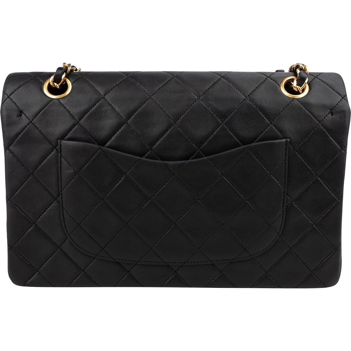 Chanel Quilted Lambskin 24K Gold Medium Double Flap Shoulder Bag