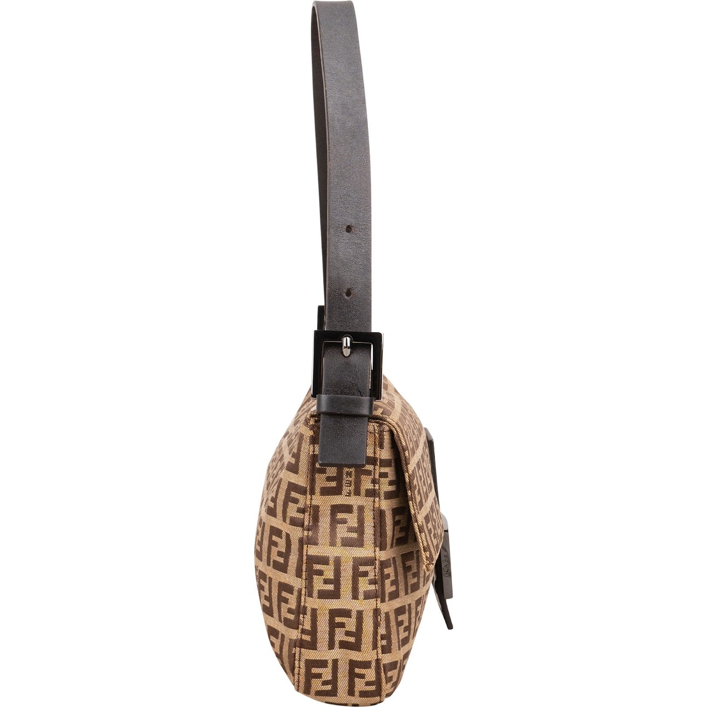 Fendi Monogram Zucca Canvas Baguette Shoulder Bag