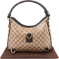 Gucci Monogram Crystal GG Abbey D-Ring Shoulder Bag