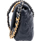 Chanel 19 Quilted Navy Lambskin Single Flap Crossbody Bag