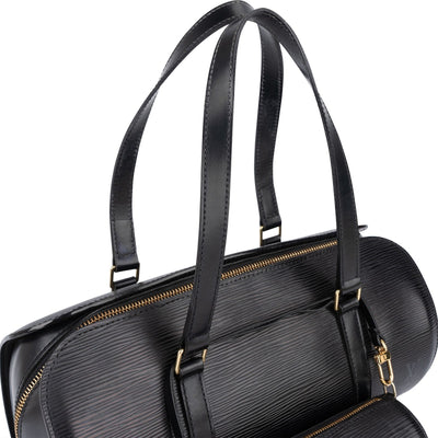 Louis Vuitton Noir Epi Leather Soufflot Set Handbag