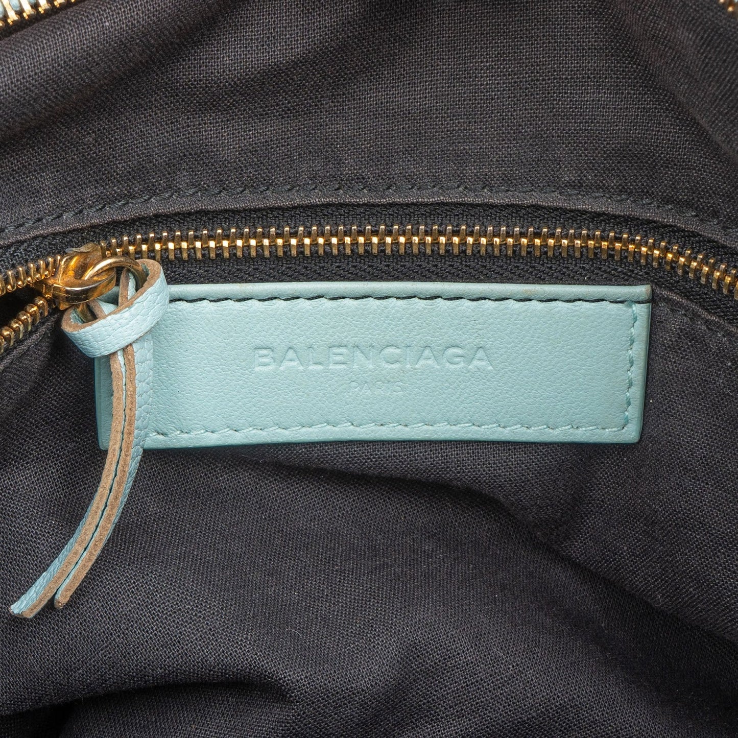 Balenciaga Blue Leather City Handbag