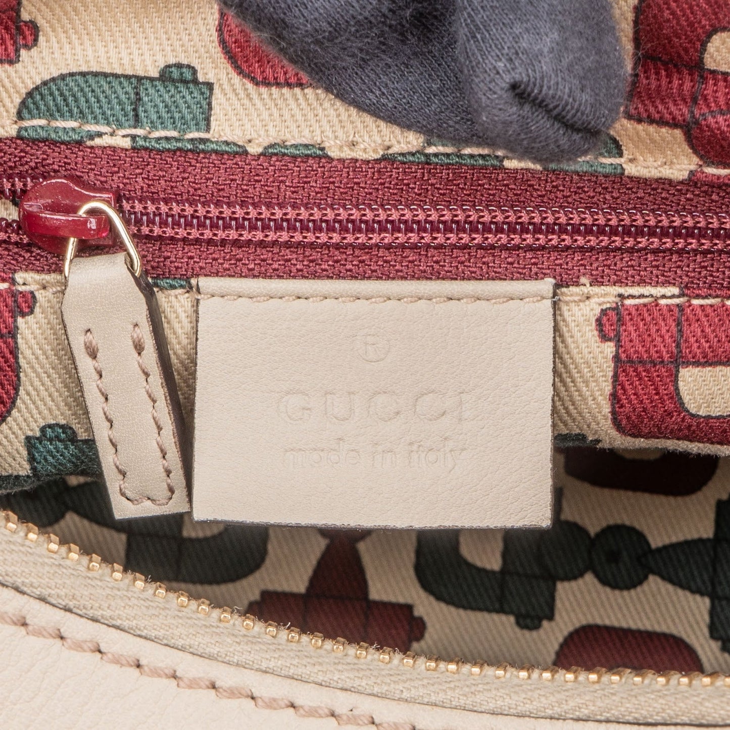 Gucci Leather Monogram Abbey Handbag