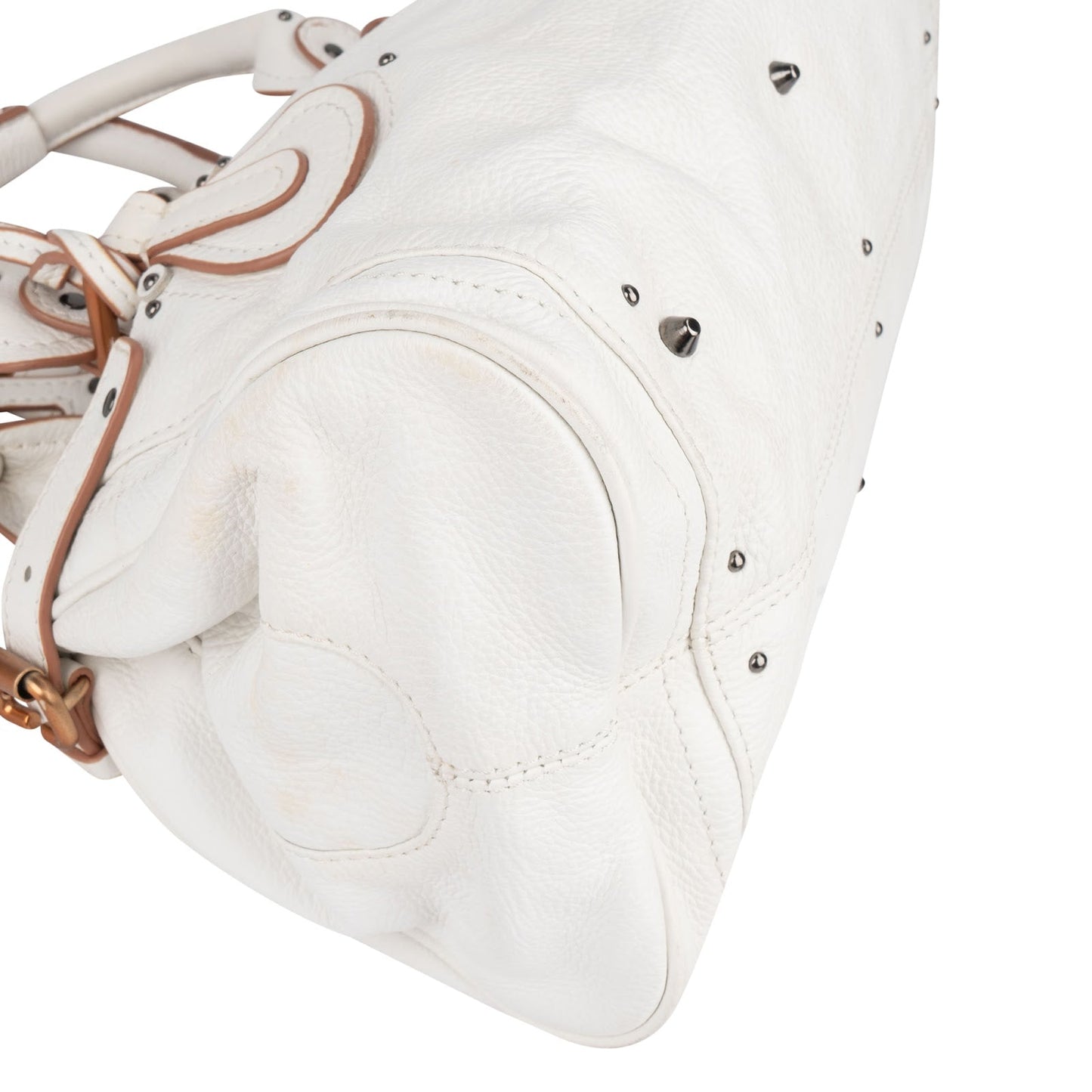 Chloé Pebbled Leather Paddington Satchel Handbag