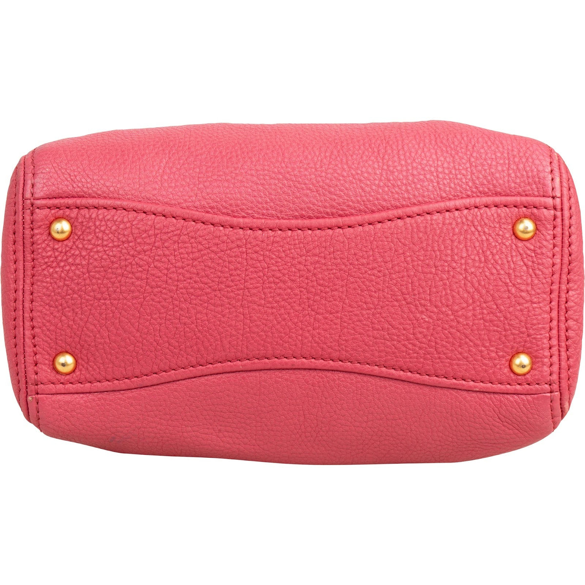 Miu Miu Tote aus rosa genarbtem Vitello-Leder – Ansicht 6