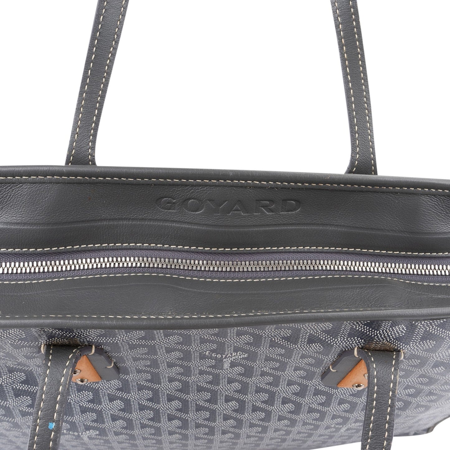 Goyard Monogram Goyardine Marquises Tote Shoulder Bag