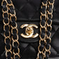 Chanel Quilted Lambskin CC Medium Double Flap Shoulder Bag