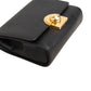 Prada Saffiano Leather Round Lock Flap Small Crossbody Bag