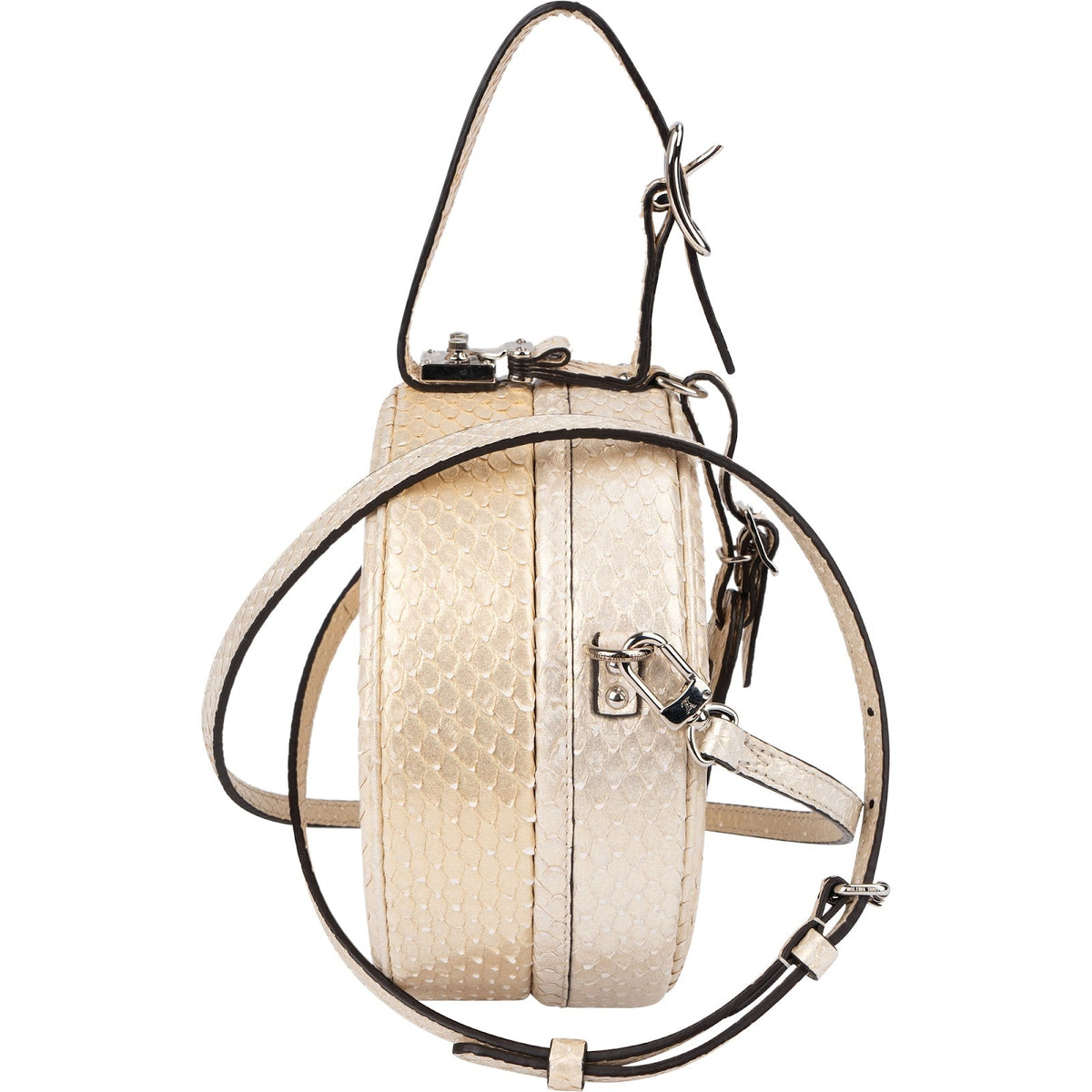Louis Vuitton Python Leather Nano Boite Chapeau Crossbody Bag