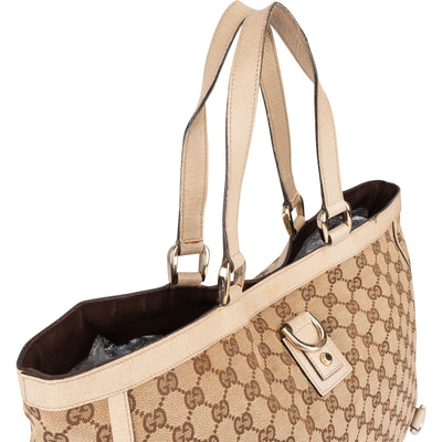 Gucci Monogram GG Canvas Abbey Handbag