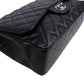Chanel Quilted Caviar Leather Palladium Jumbo Single Flap Crossbody Bag